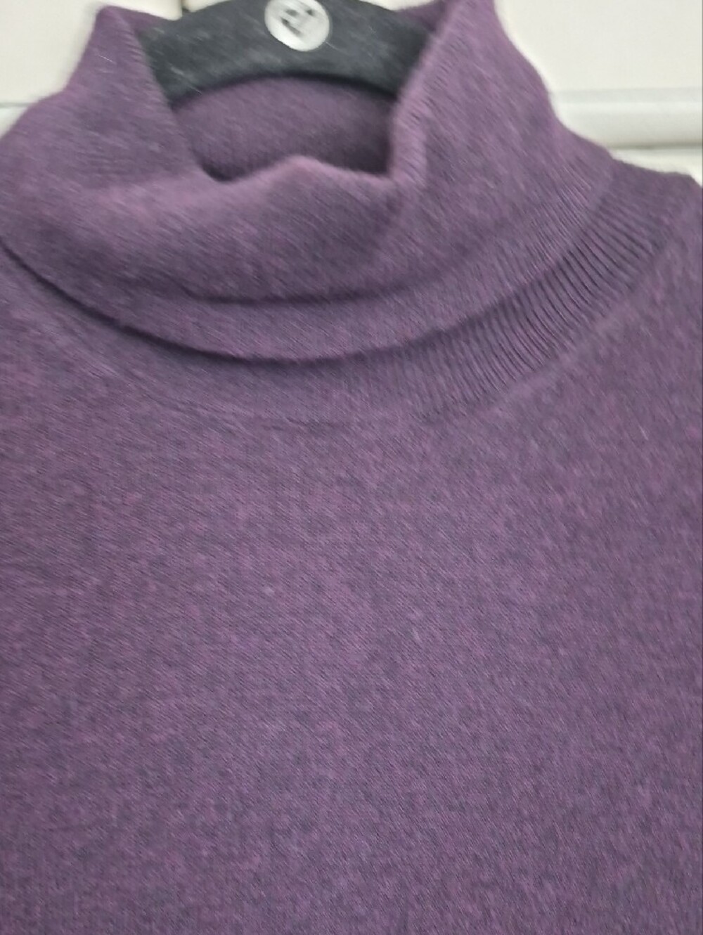 Purple Turtleneck Sweater - Women's Cozy Knit - Picture 4 of 6